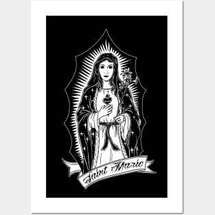 virgin mary Posters and Art